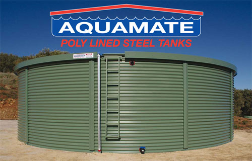 aquamate tank and logo